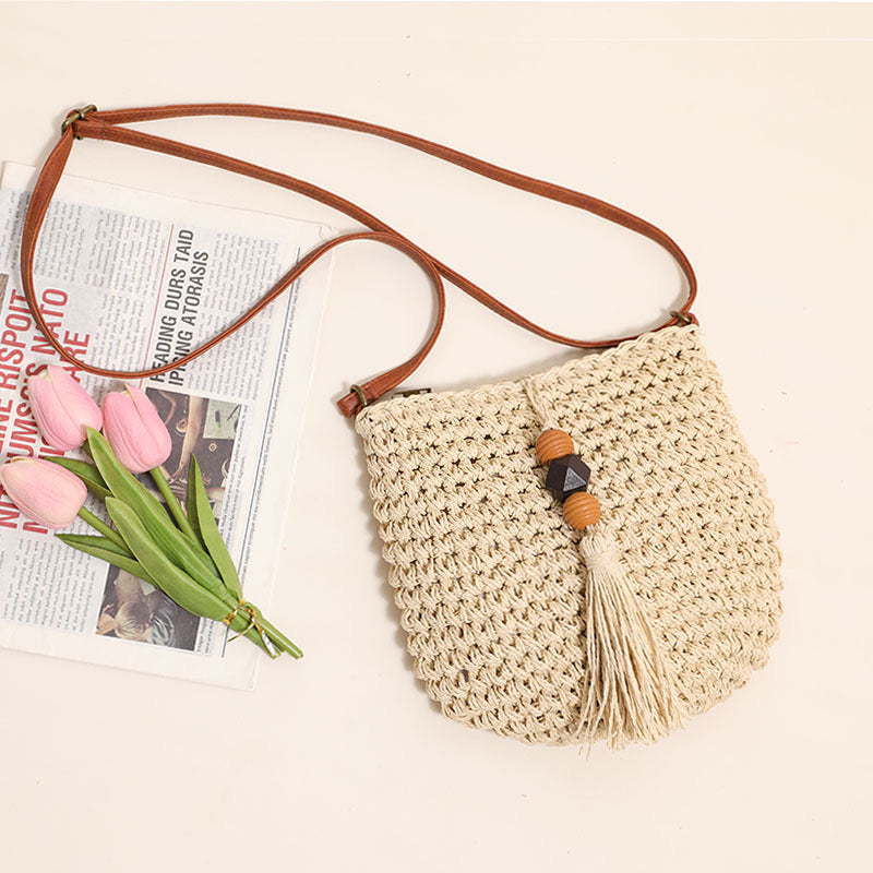 Shoulder Bag with Tassel(20*20 cm/7.9*7.9 inch)