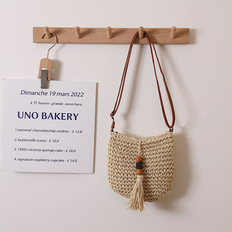 Shoulder Bag with Tassel(20*20 cm/7.9*7.9 inch)