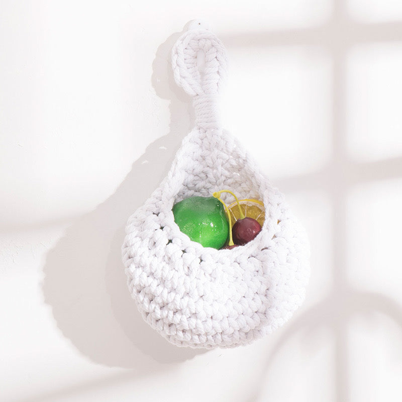 Cotton Woven Wall Hanging Storage Basket