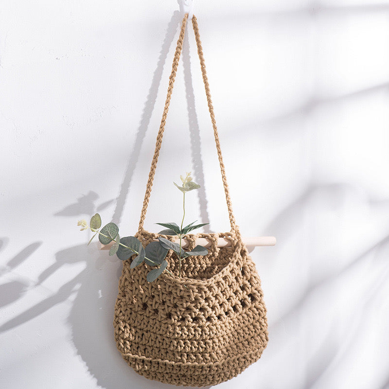 Cotton Woven Wall Hanging Storage Basket