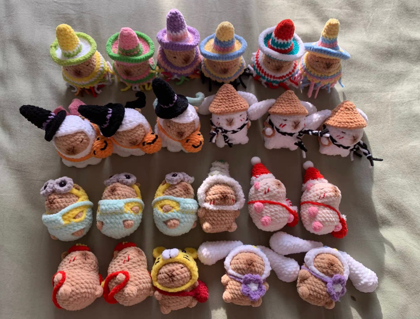 Crochet Capybara (5~7 cm/2~2.8 inch)