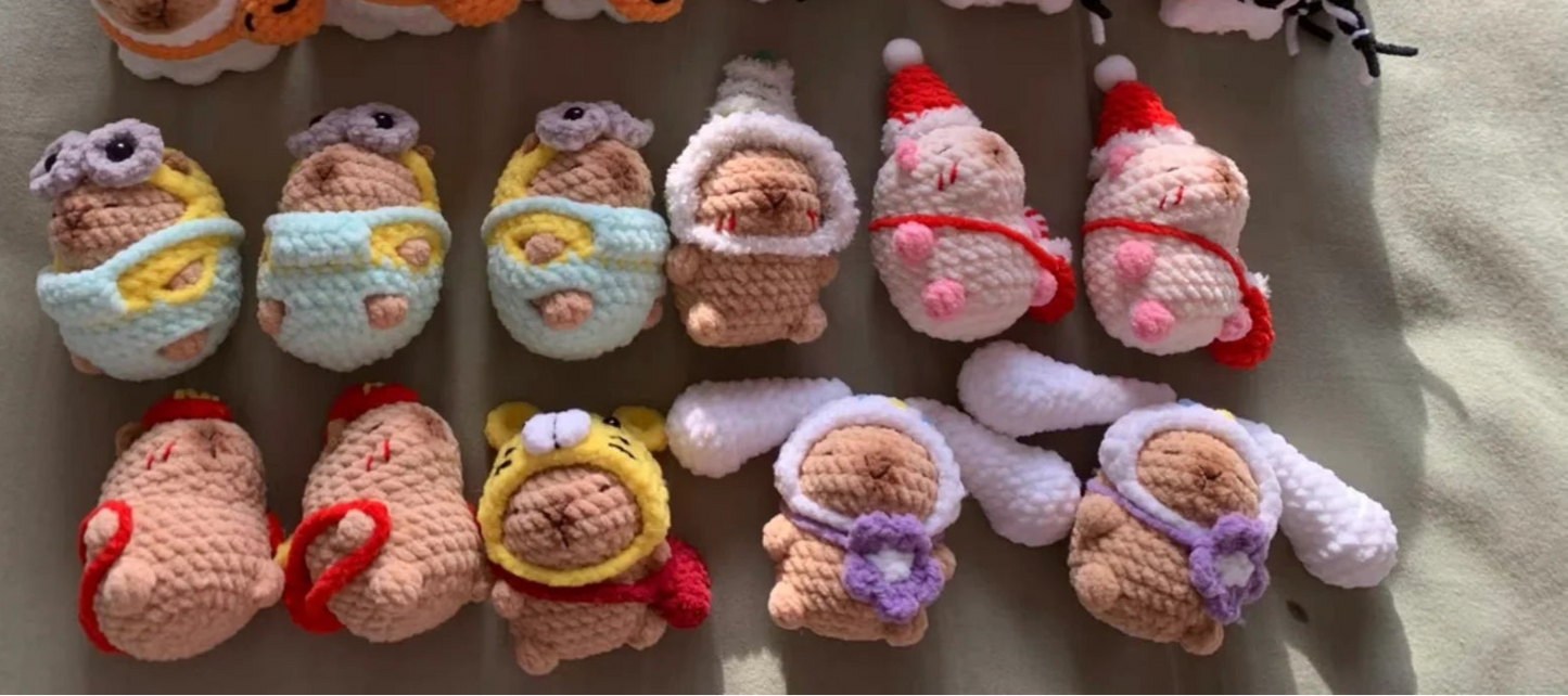 Crochet Capybara(5~7 cm/2~2.8 inch)