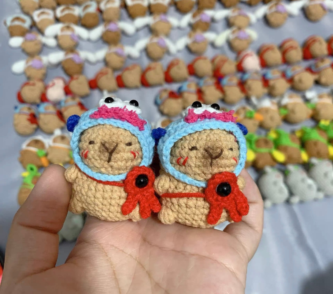 Crochet Capybara (5~7 cm/2~2.8 inch)