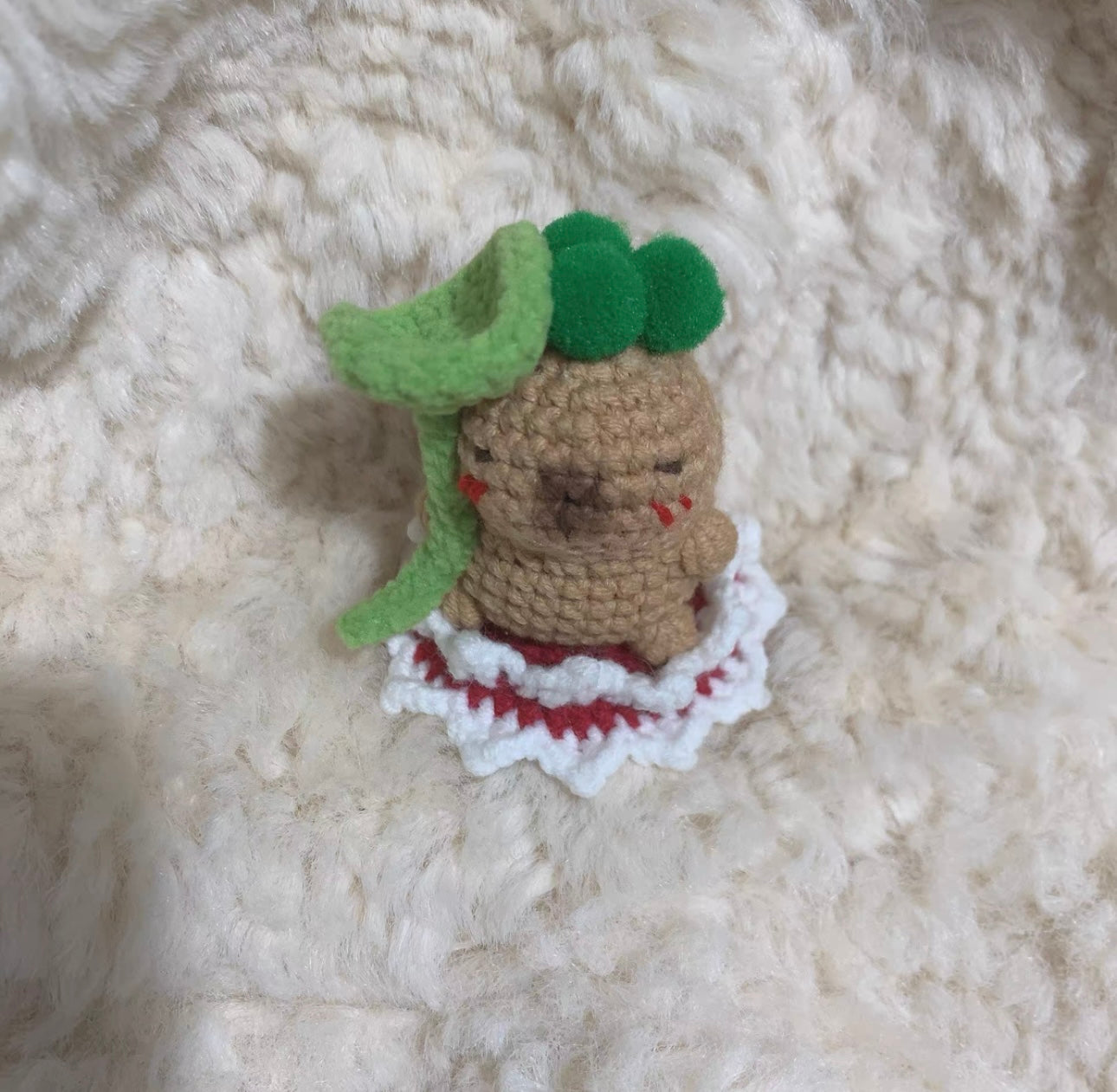 Crochet Capybara (5~7 cm/2~2.8 inch)
