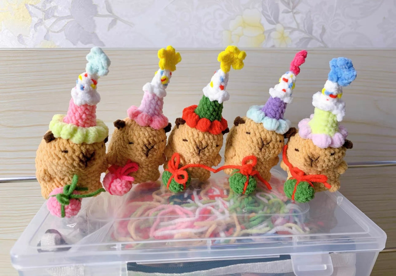 Crochet Capybara (5~7 cm/2~2.8 inch)