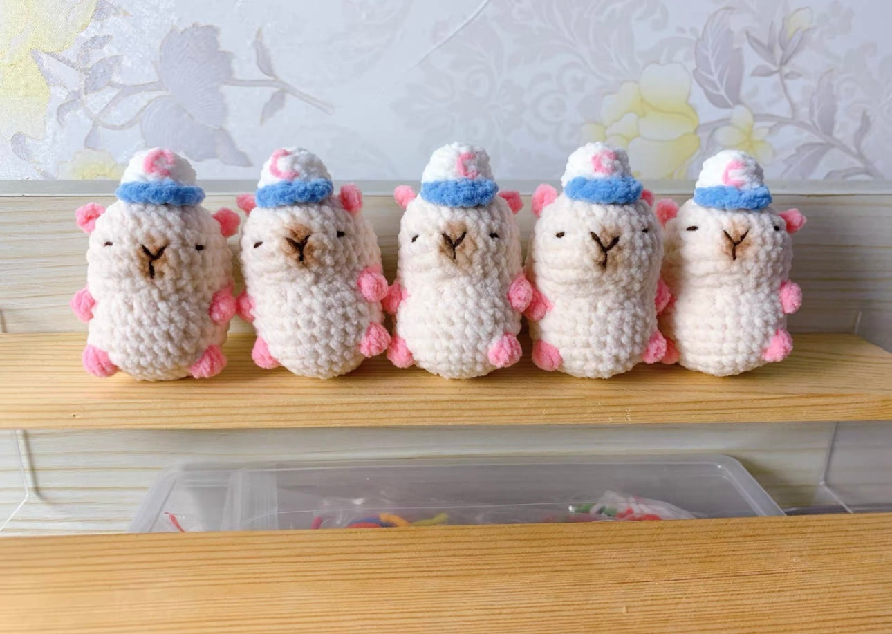 Crochet Capybara (5~7 cm/2~2.8 inch)