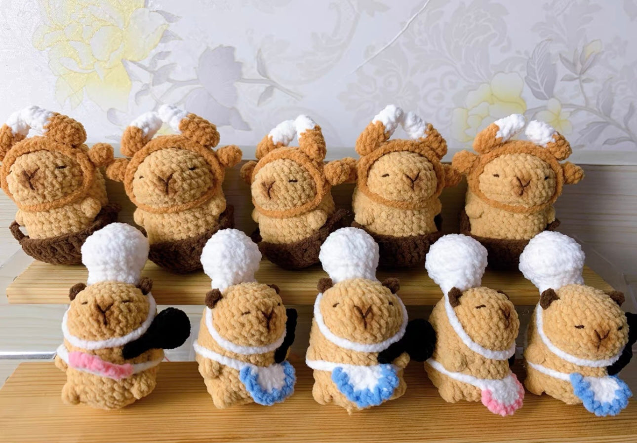 Crochet Capybara (5~7 cm/2~2.8 inch)