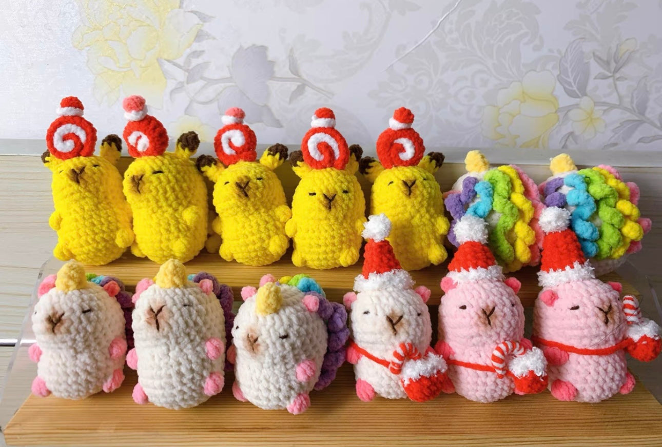 Crochet Capybara (5~7 cm/2~2.8 inch)