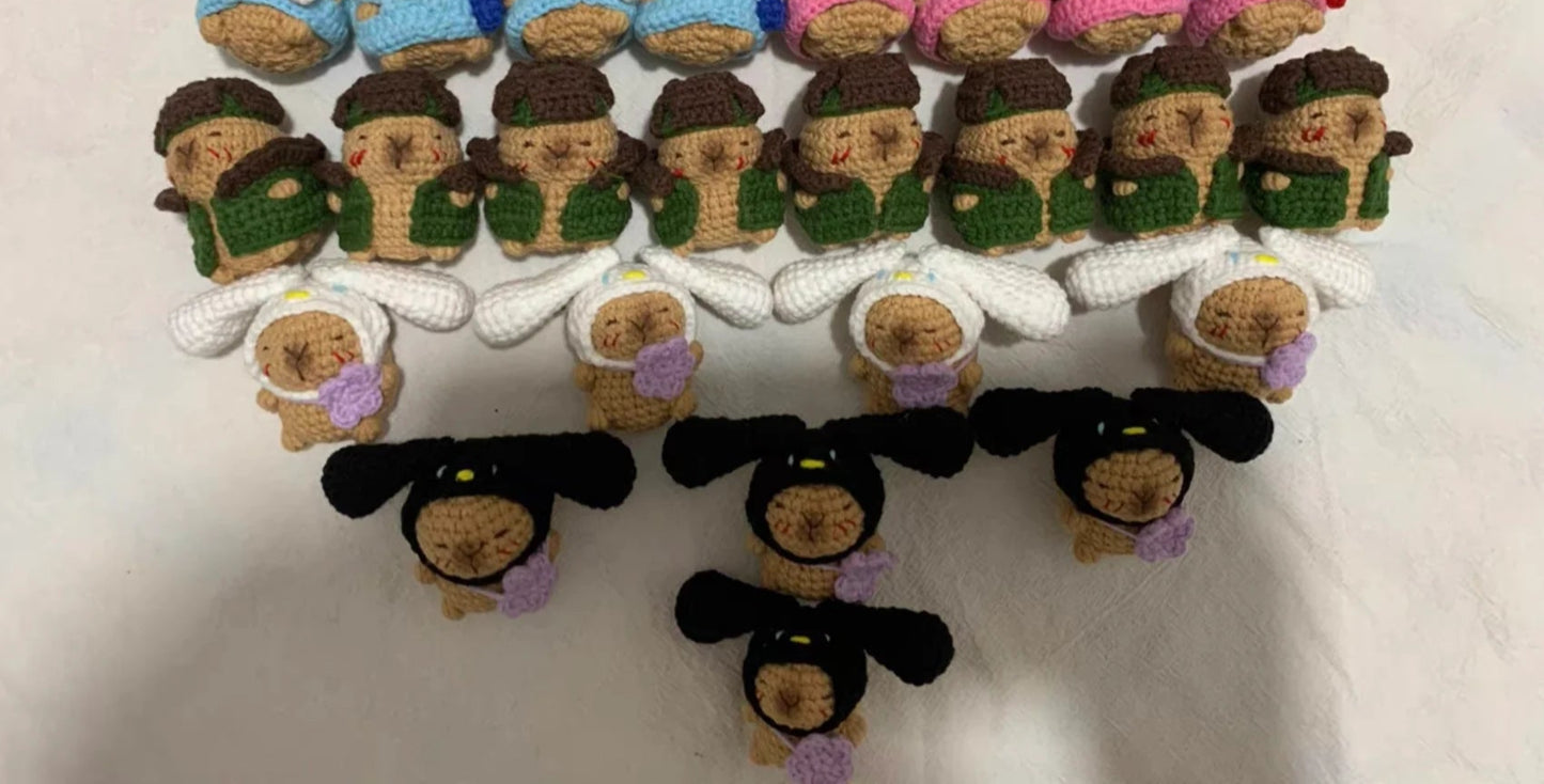 Crochet Capybara(5~7 cm/2~2.8 inch)