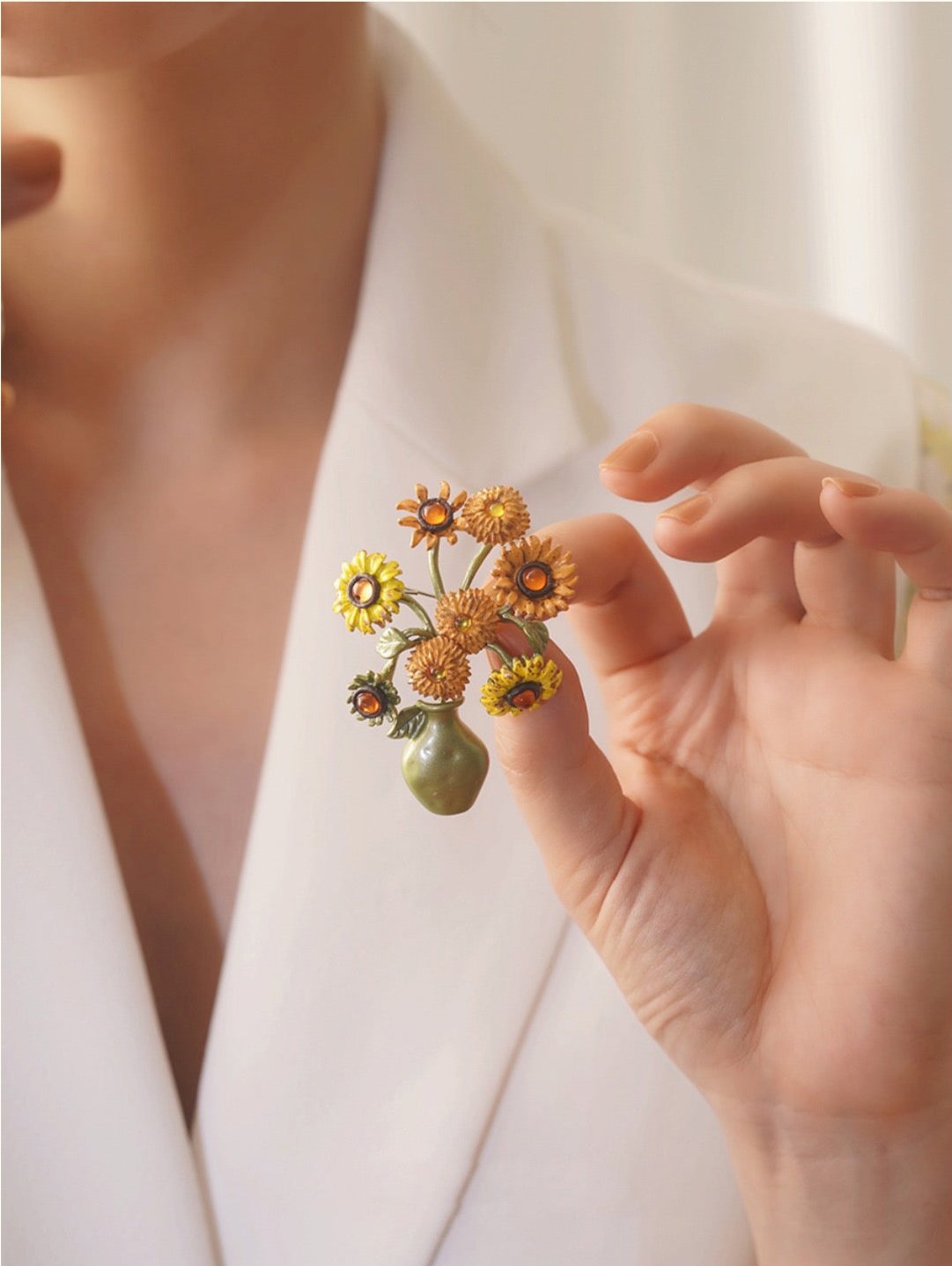 Enamelled Jewelry- Brooch