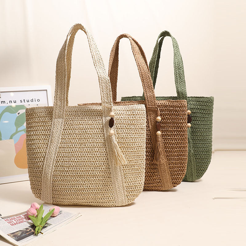 Shoulder Bag with Tassel(43*39 cm/16.9*15.4 inch)