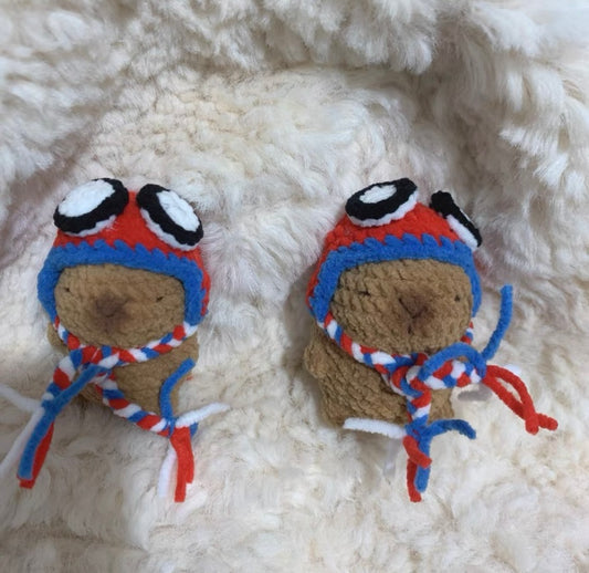 Crochet Capybara(5~7 cm/2~2.8 inch)