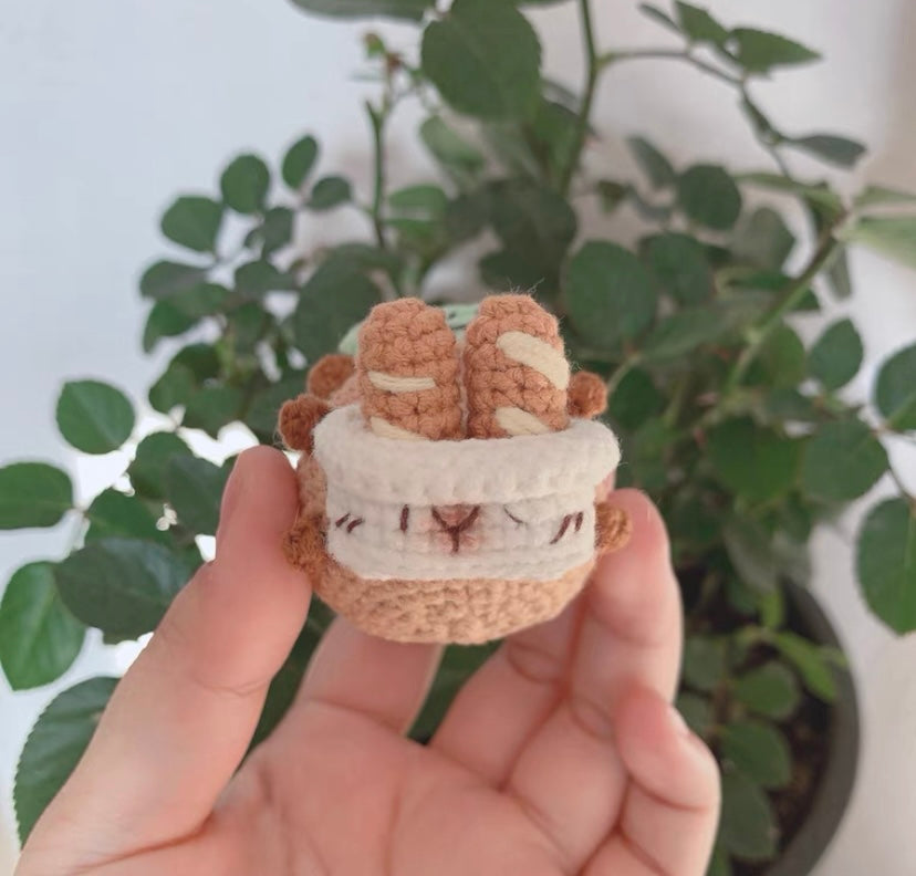 Crochet Capybara(5~7 cm/2~2.8 inch)