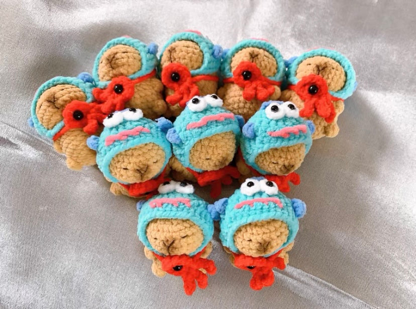 Crochet Capybara(5~7 cm/2~2.8 inch)