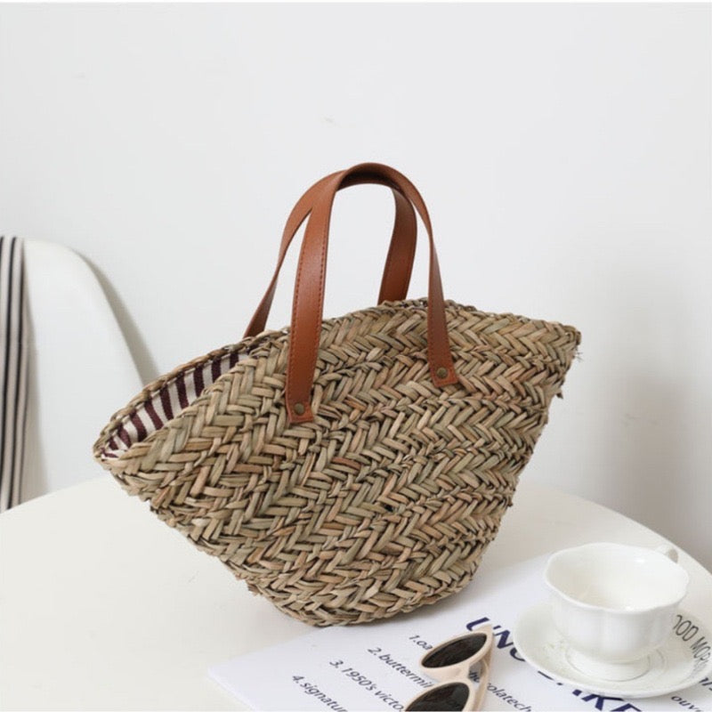 Fan Shape HandBag(Top: 42 cm/16.5 inch; Bottom: 12 cm/4.7 inch; Height: 20 cm/7.9 inch; Strap Height: 10 cm/3.9 inch)