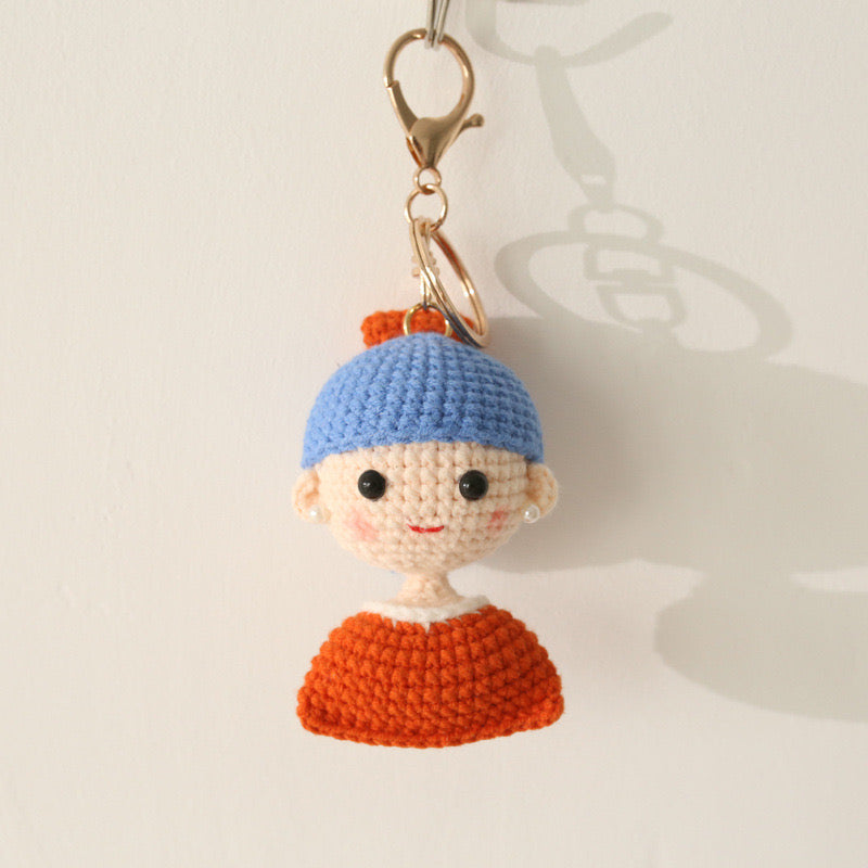 Girl with Pearl Earrings Keychain