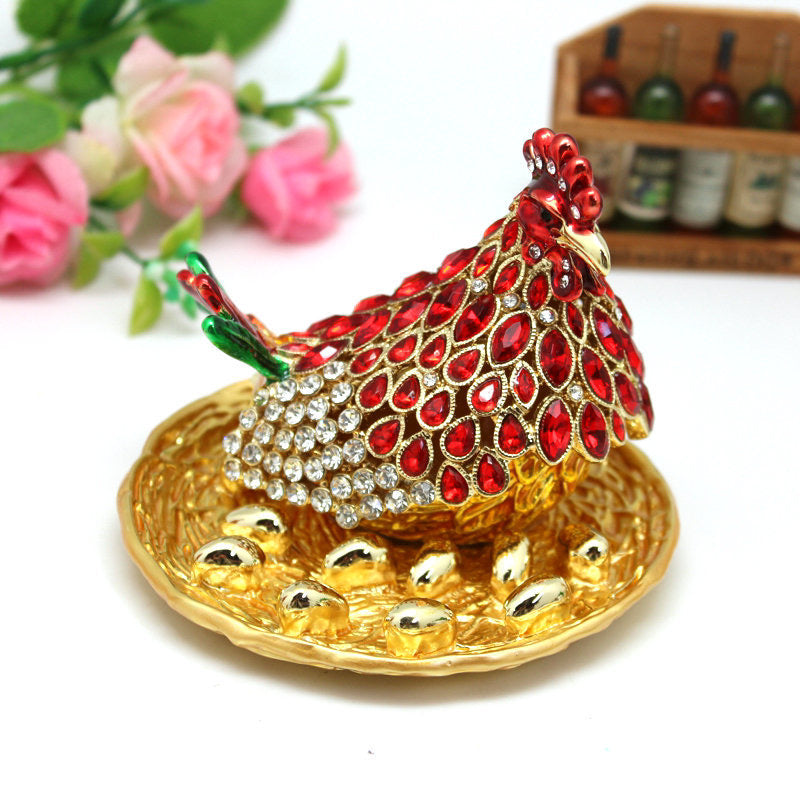 Jewelry Box- Chicken with Eggs(10*8.5 cm/3.9*3.3 inch)