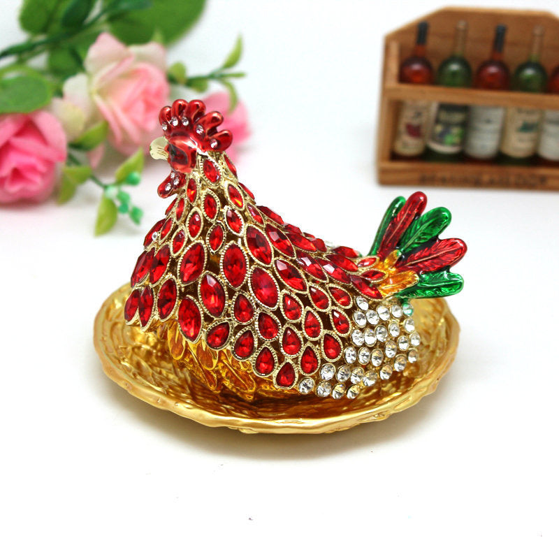 Jewelry Box- Chicken with Eggs(10*8.5 cm/3.9*3.3 inch)