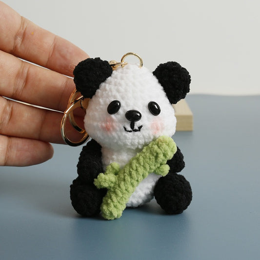 Panda with Bamboo Keychain