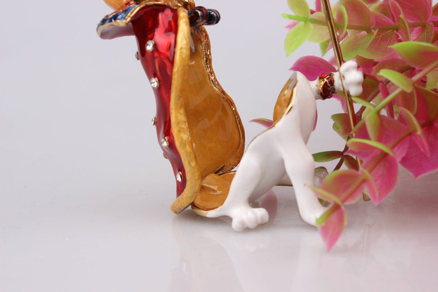 Hand Enameled Jewelry Box- Dog King(6*10 cm/2.4*3.9 inch)