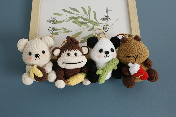 Panda with Bamboo Keychain