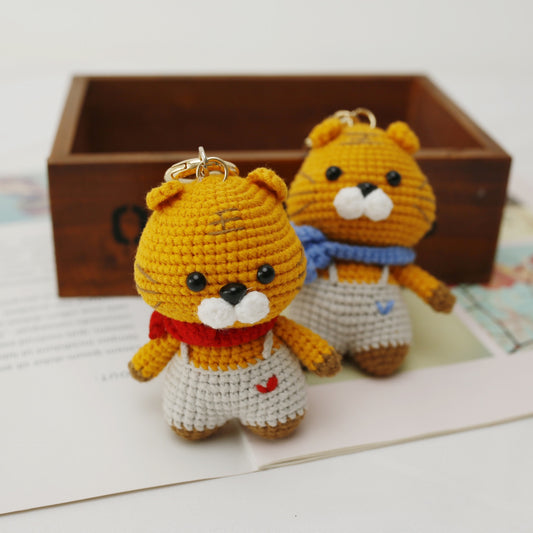Tiger(brown skin color) Keychain