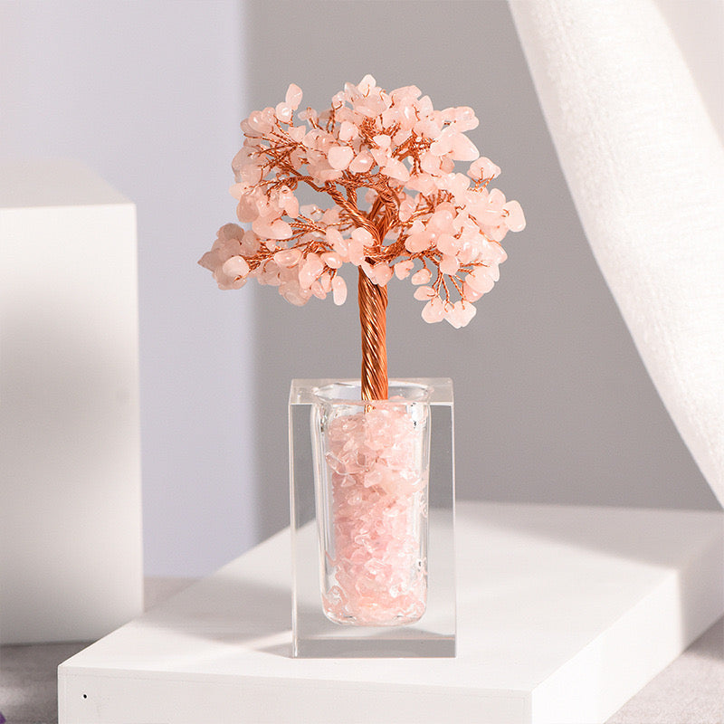 Crystal Tree with Glass Pot(Medium)/7.1 inch