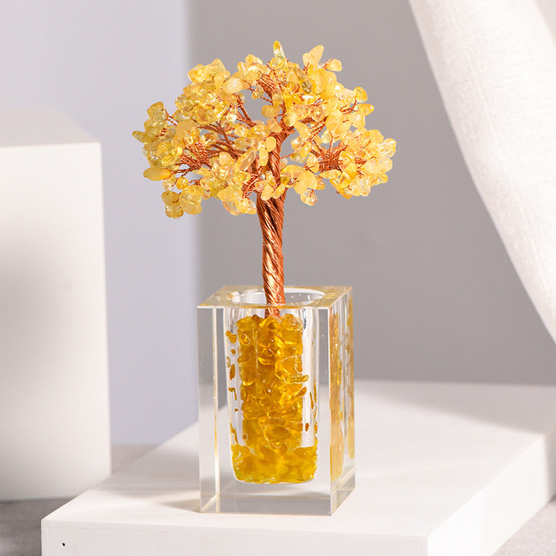 Crystal Tree with Glass Pot(Medium)/7.1 inch