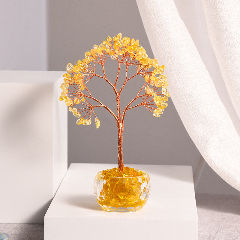 Crystal Tree with Glass Pot(Small)/5.9 inch