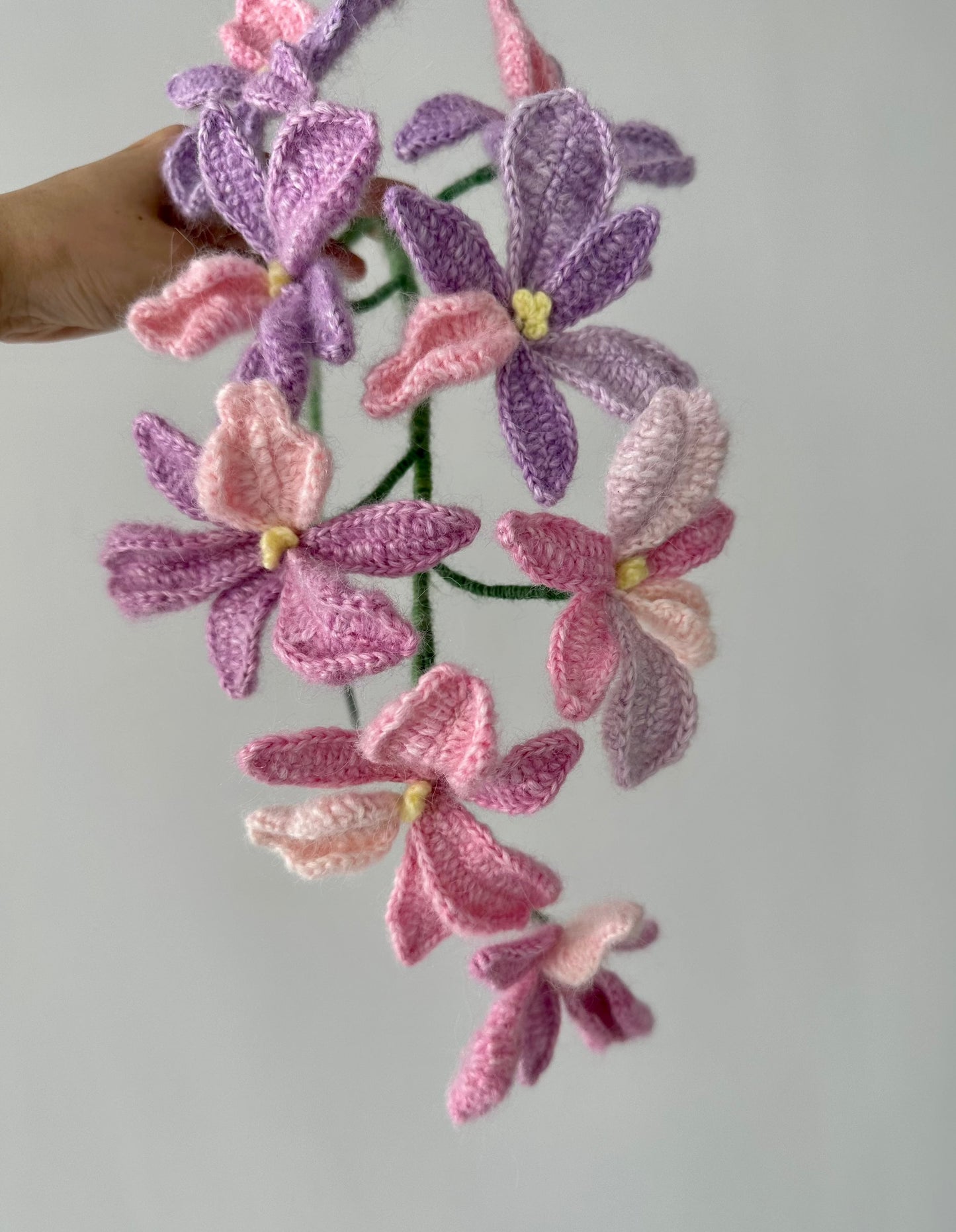 Crochet Mystery Flowers - Mohair