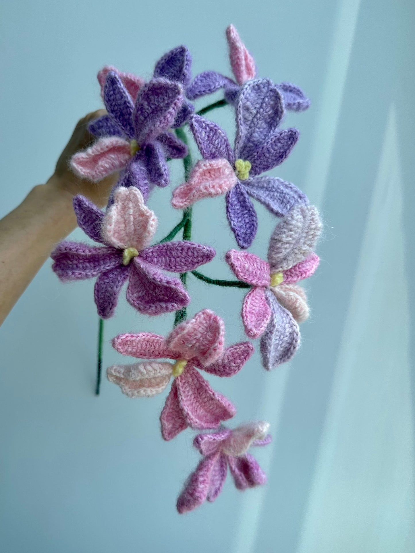 Crochet Mystery Flowers - Mohair