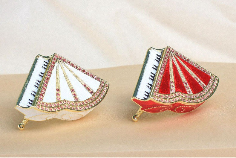 Hand Enameled Jewelry Box- Piano(6.5*6*3.5 cm/2.6*2.4*1.4 inch)