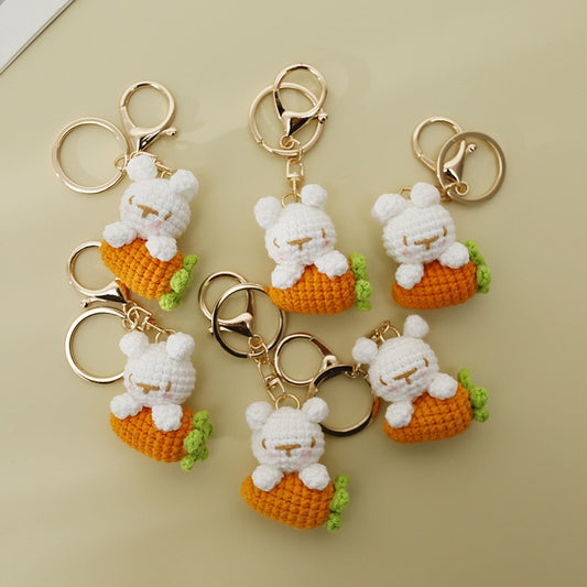 Bunny with Carrot Keychain