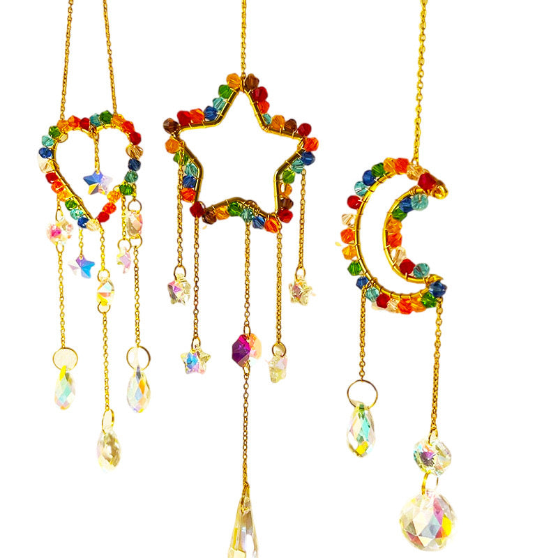 Crystal Suncatcher Set of 3(Heart+Star+Moon)