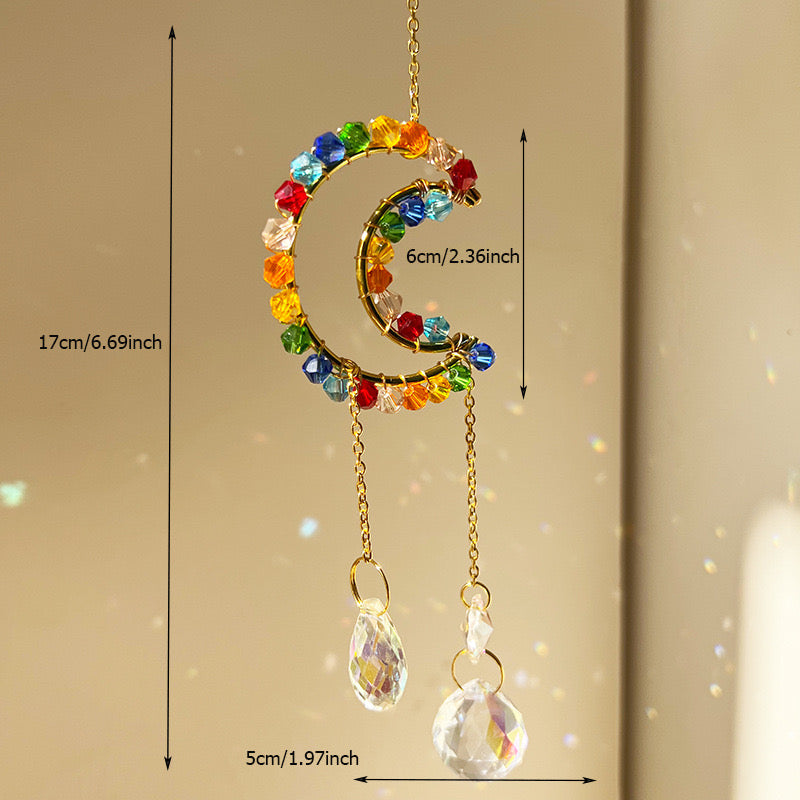 Crystal Suncatcher Set of 3(Heart+Star+Moon)