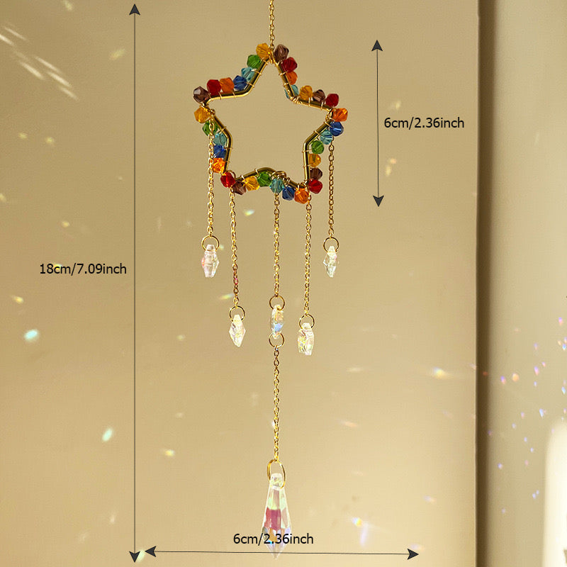 Crystal Suncatcher Set of 3(Heart+Star+Moon)