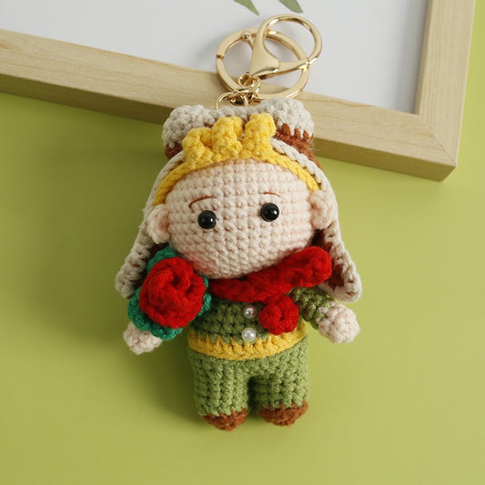 Little Prince with Rose Keychain