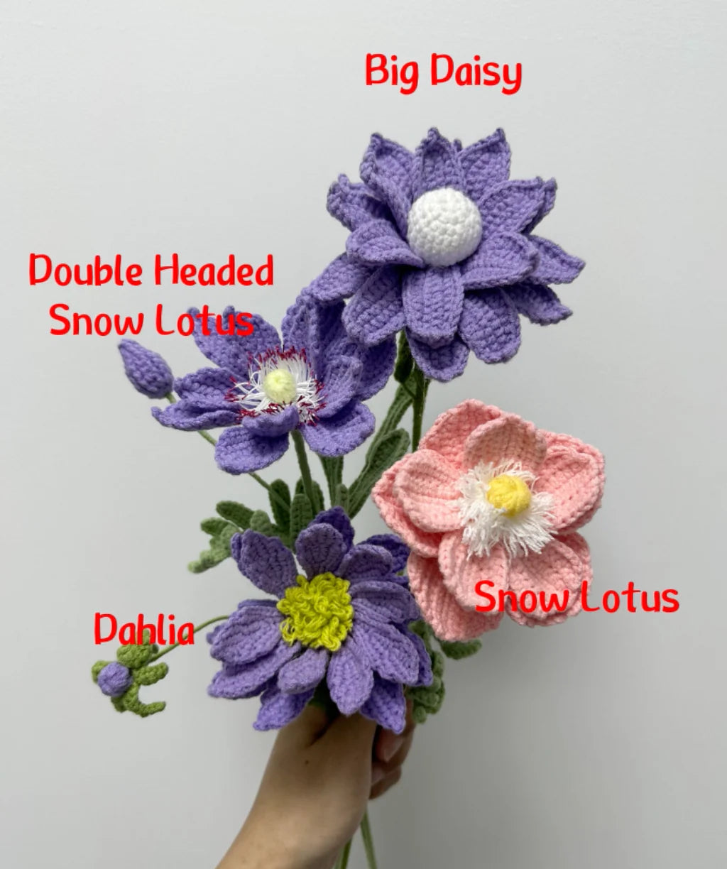 Crochet Mystery Flowers - Cotton