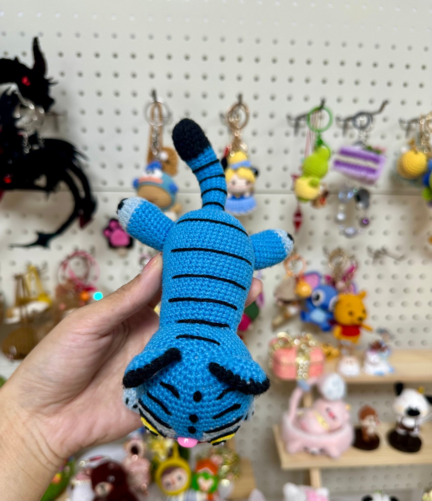 Crochet Blue Tiger(16 cm/6.1 inch)