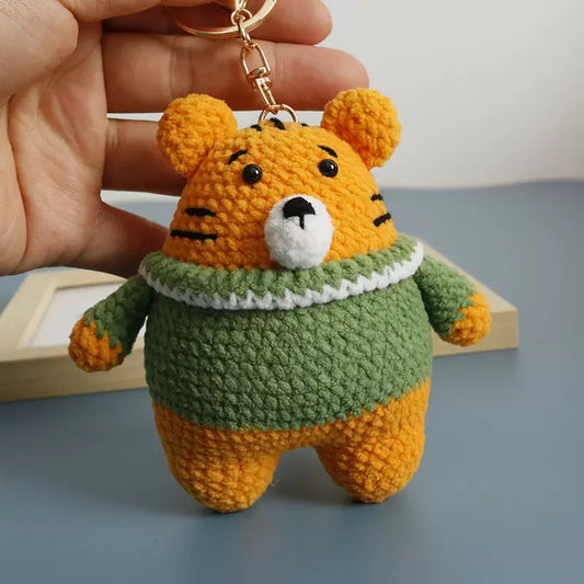 Tiger with Green T-Shirt Keychain