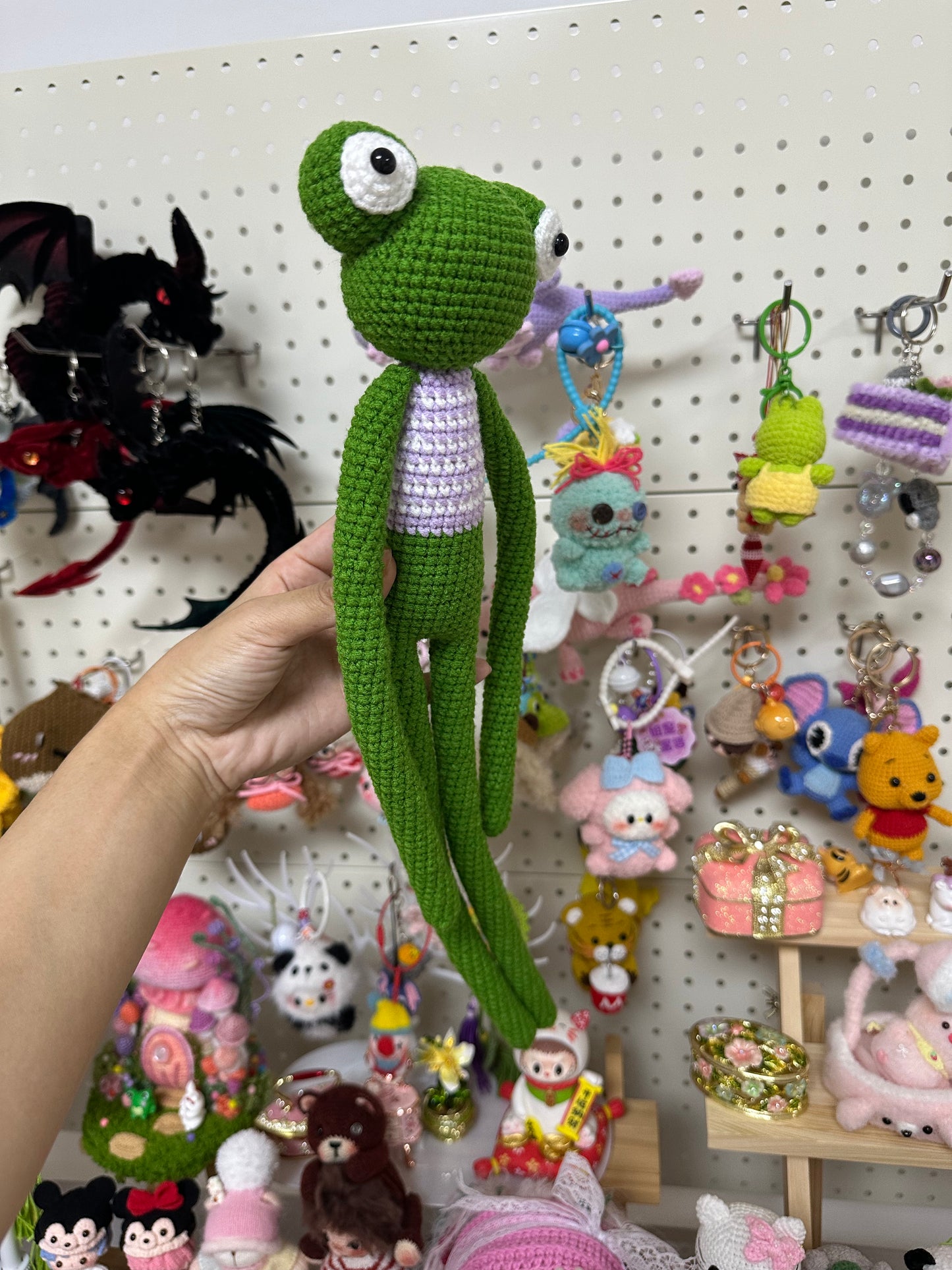 Crochet Frog with Long Legs(40 cm/16 inch)