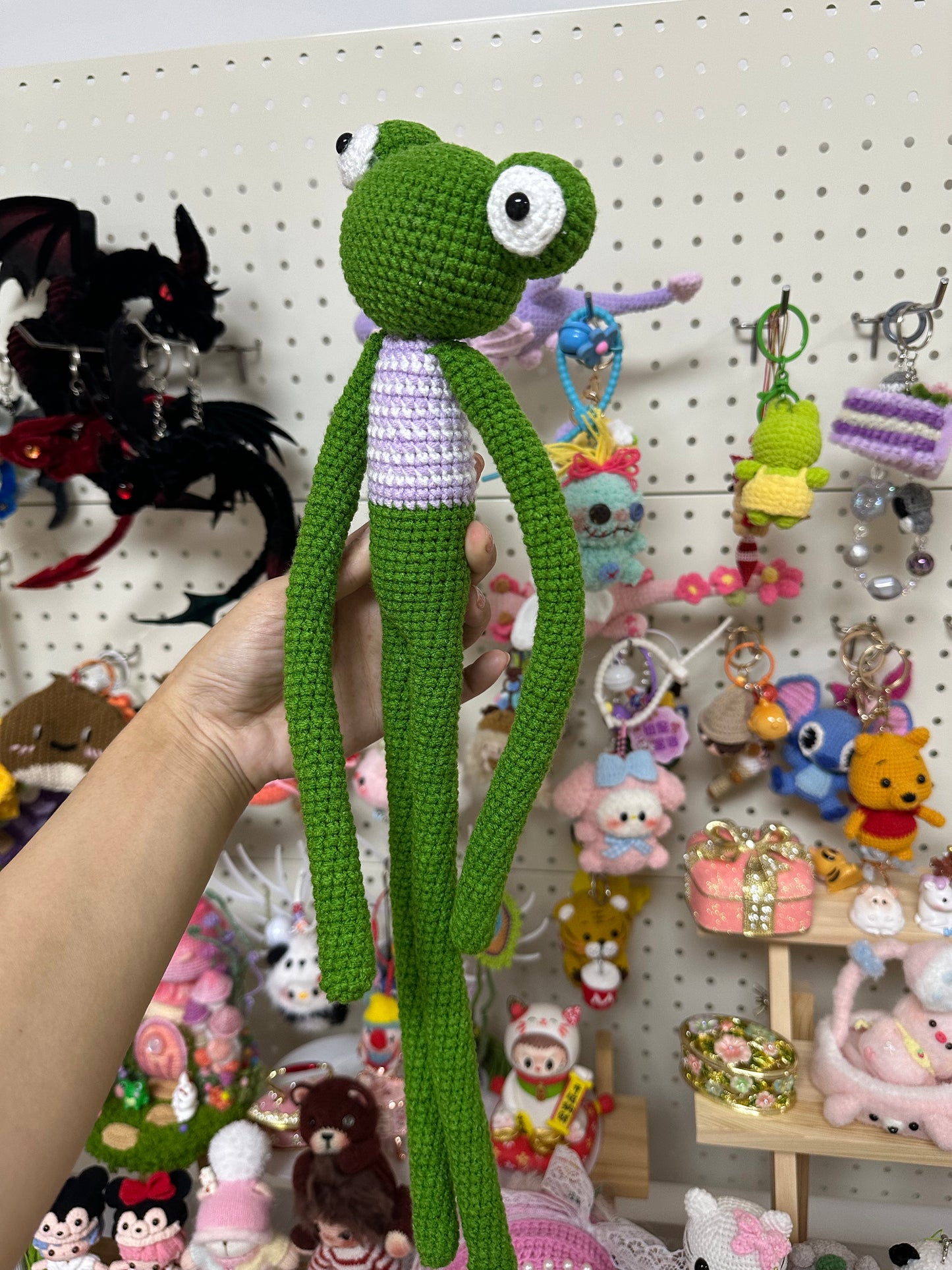Crochet Frog with Long Legs(40 cm/16 inch)