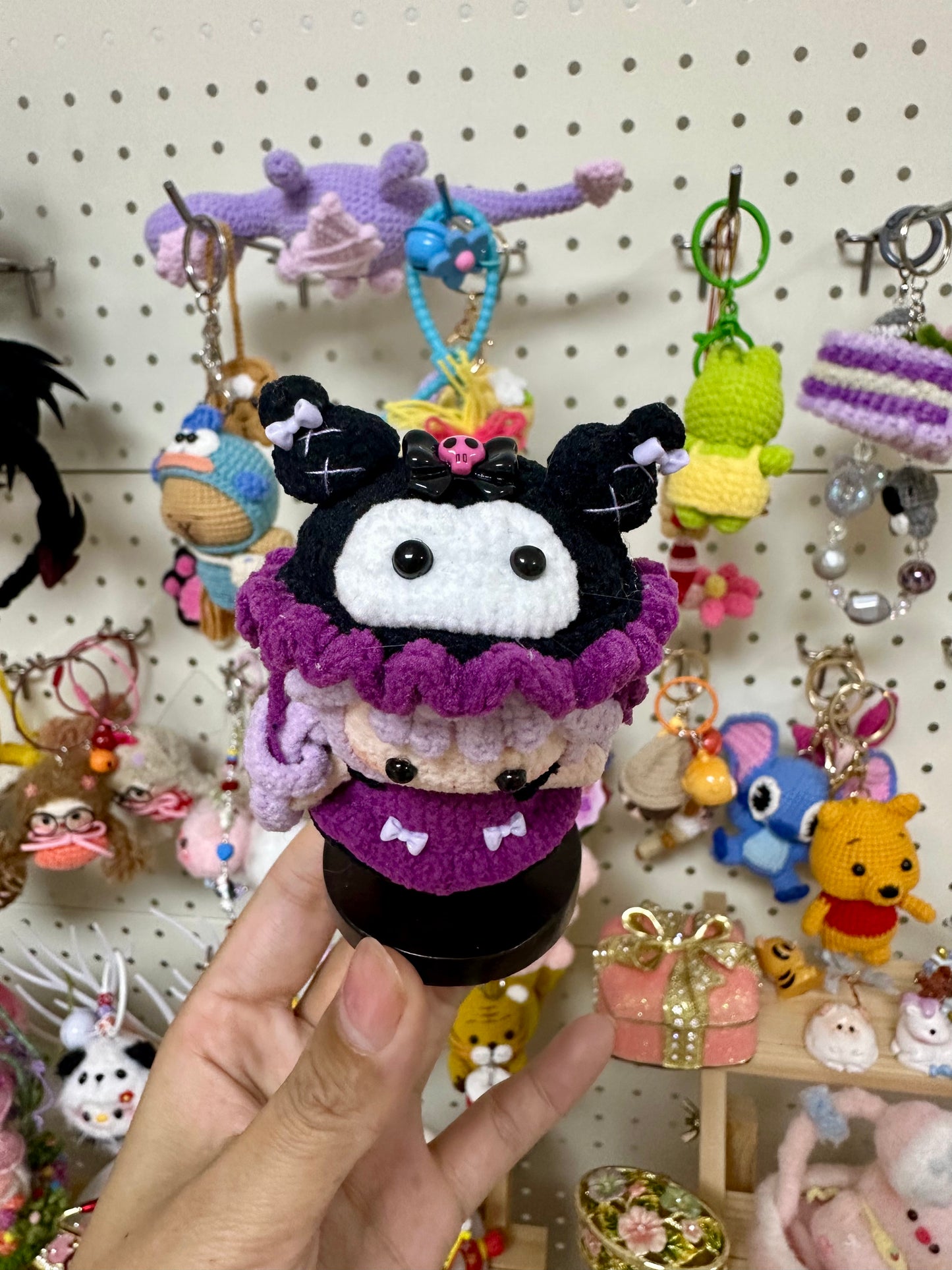Crochet Mini Girl/Kuromi/Magnetic(7.5 cm/3 inch)
