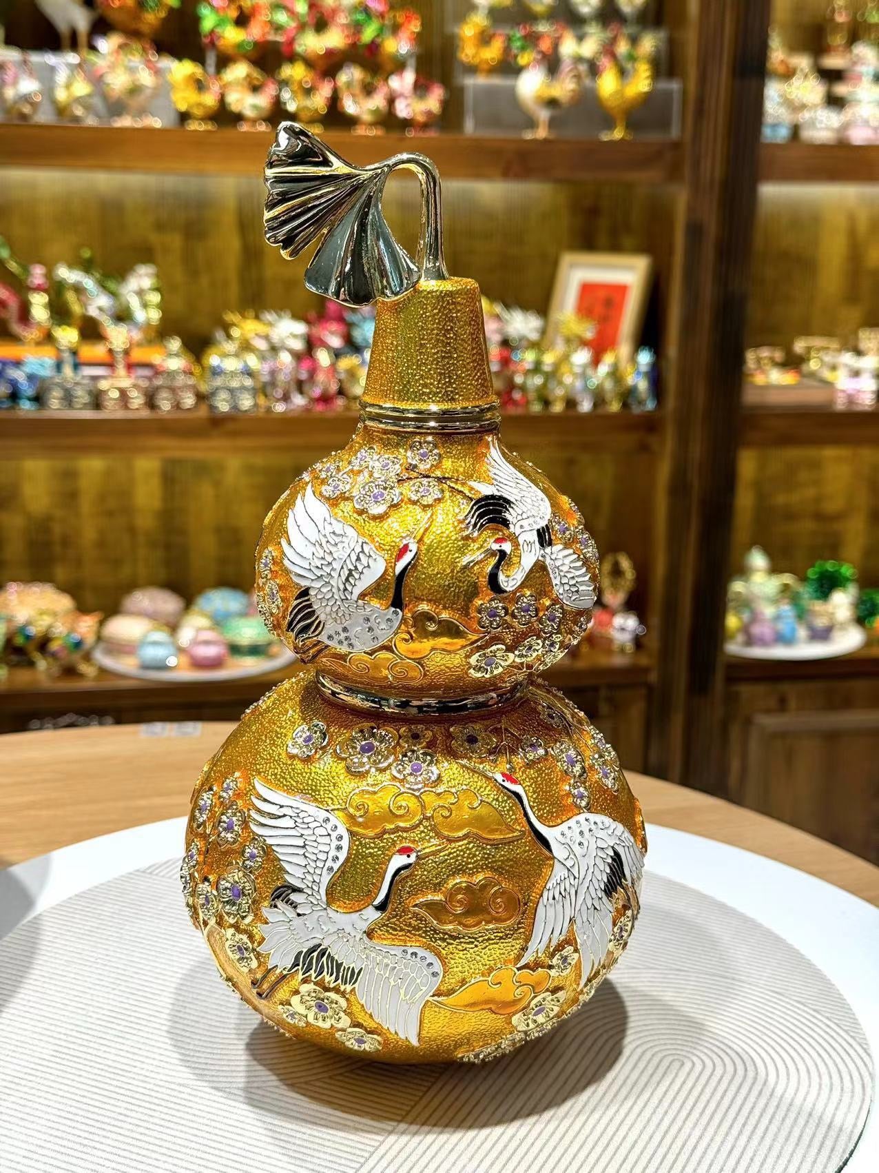 Hand Enameled Ornament- Gourd(Medium: 7*15 cm/2.8*5.9 inch;Large: 27.5*13 cm/10.8*5.1 inch)