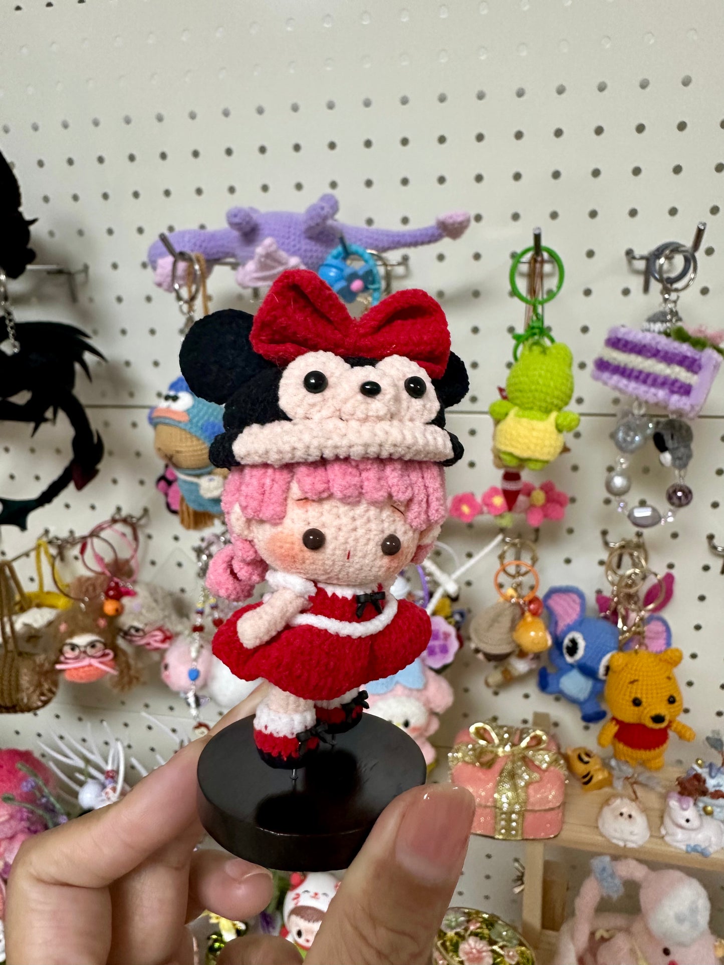 Crochet Mini Girl/Micky Mouse/Magnetic(7.5 cm/3 inch)