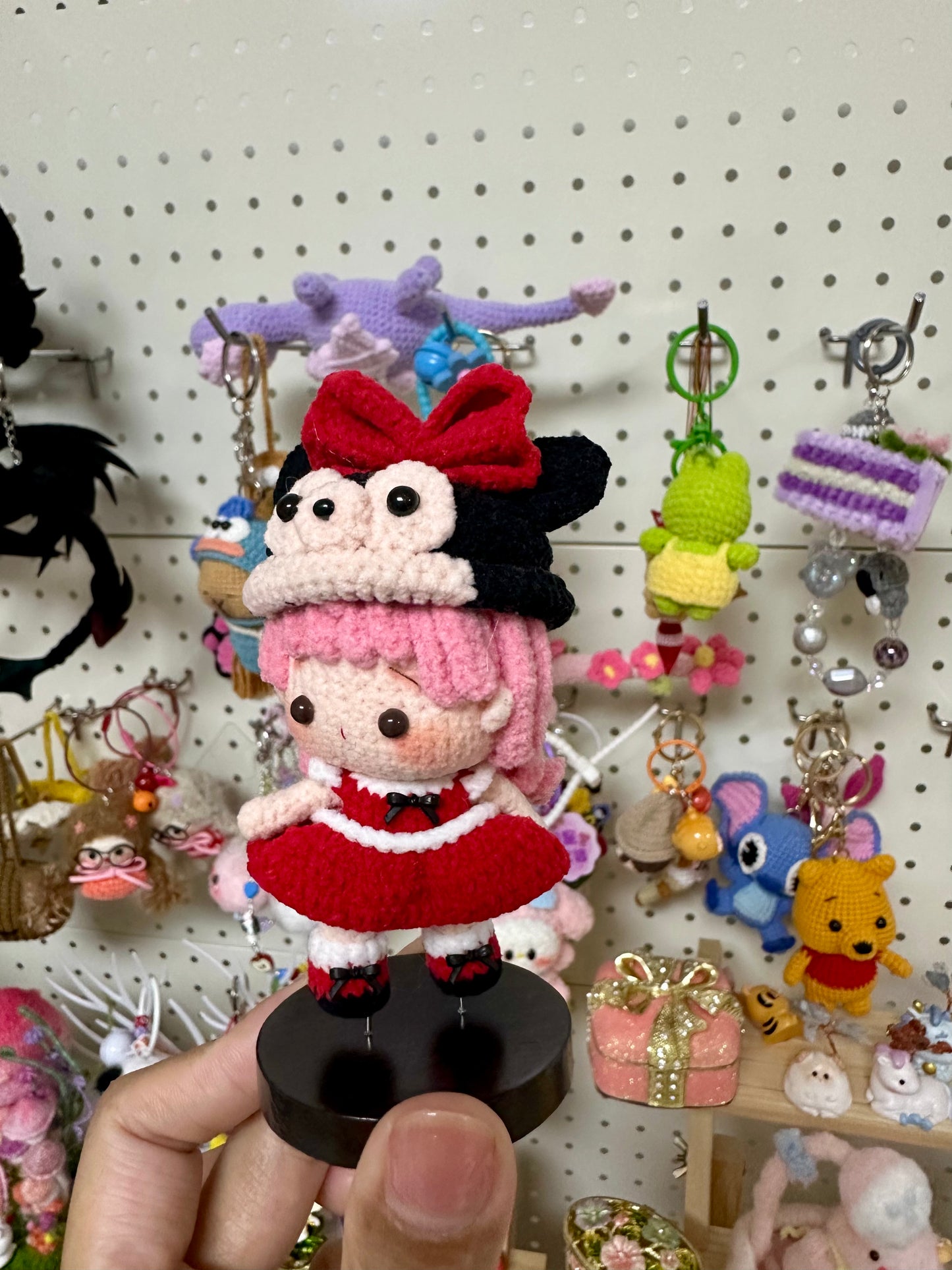 Crochet Mini Girl/Micky Mouse/Magnetic(7.5 cm/3 inch)