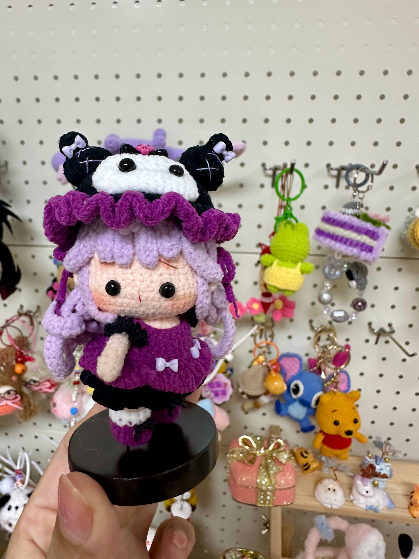 Crochet Mini Girl/Kuromi/Magnetic(7.5 cm/3 inch)