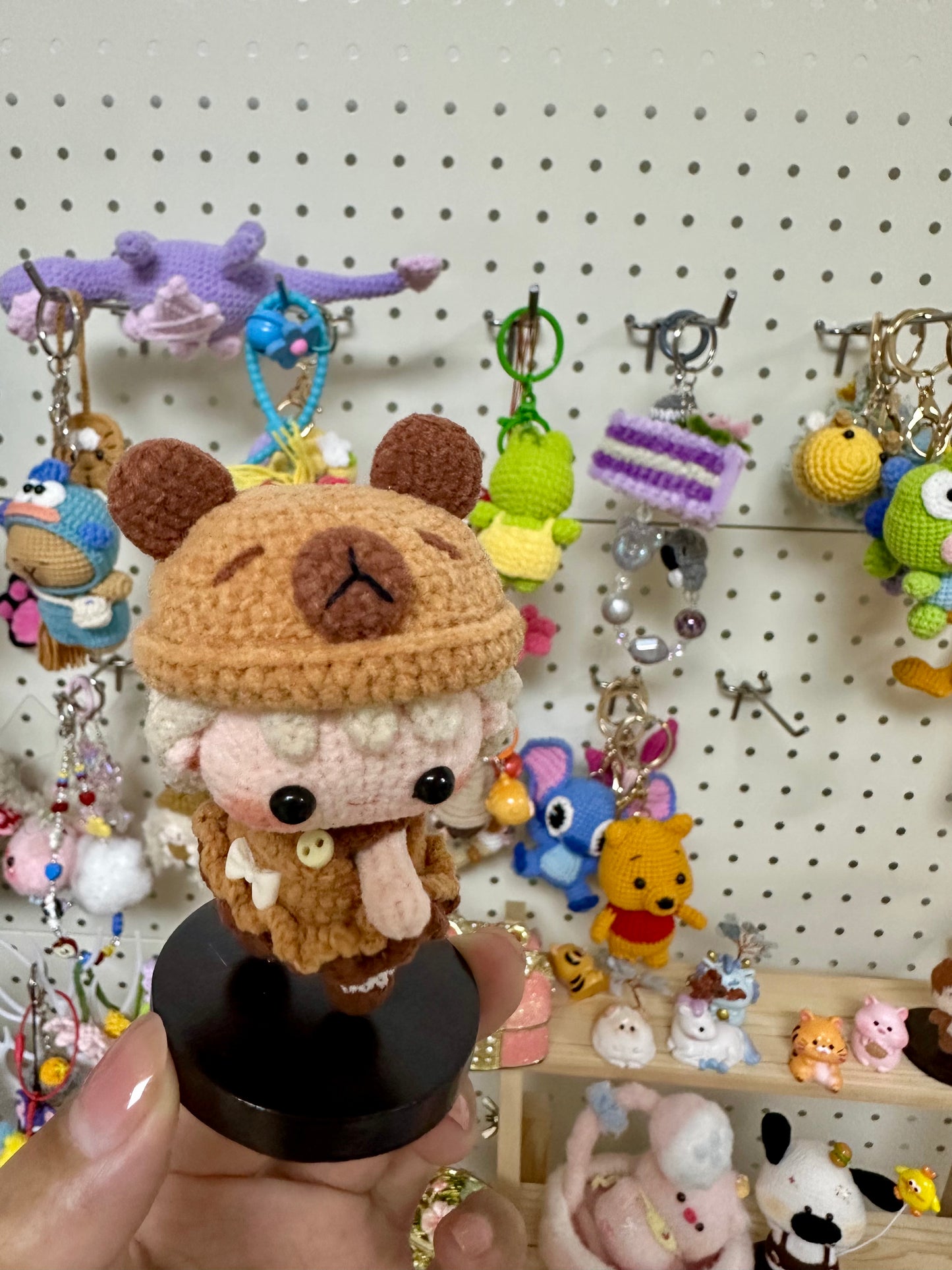 Crochet Mini Girl/Capybara/Magnetic(7.5 cm/3 inch)