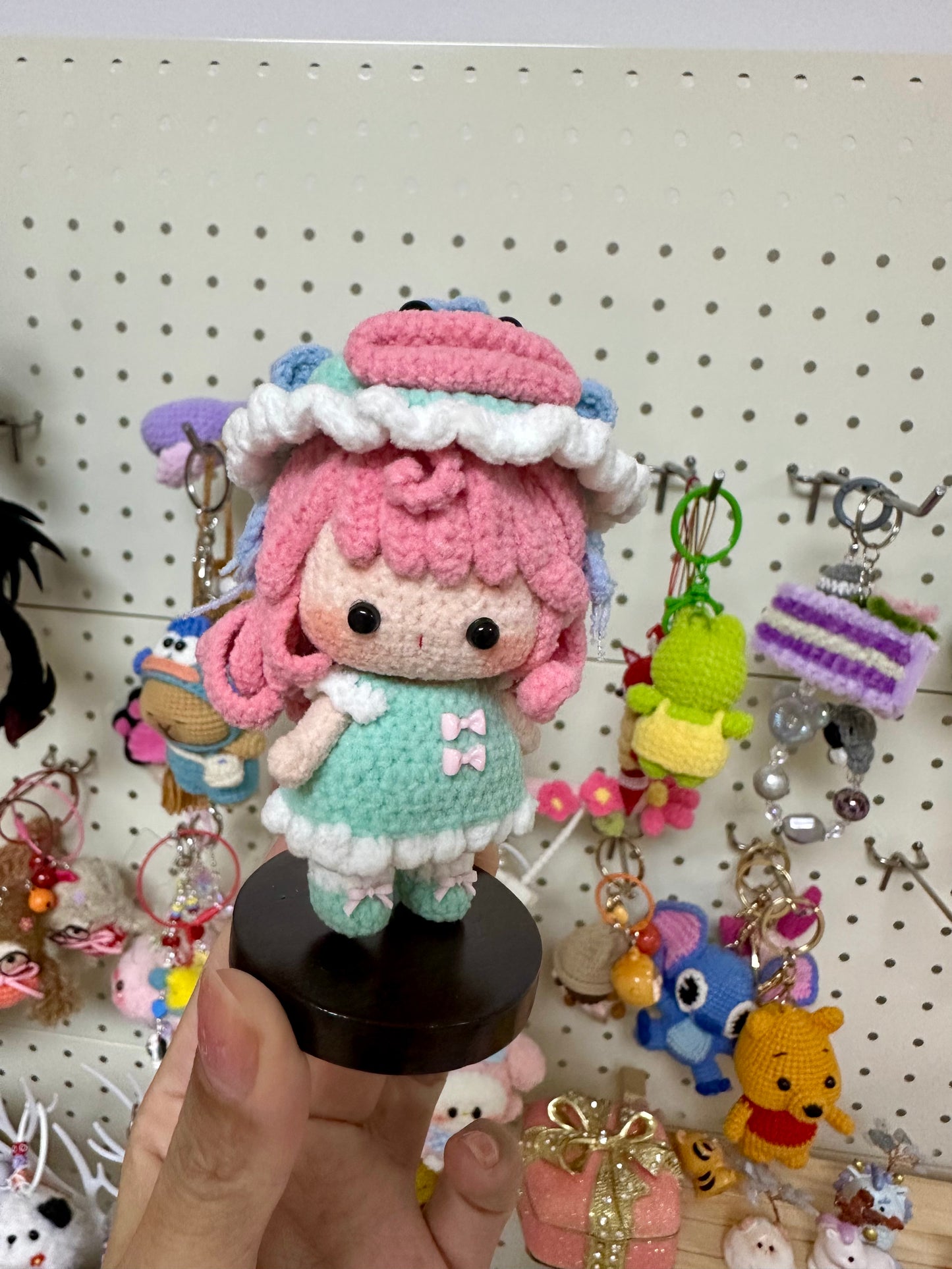 Crochet Mini Girl/Fishman/Magnetic(7.5 cm/3 inch)
