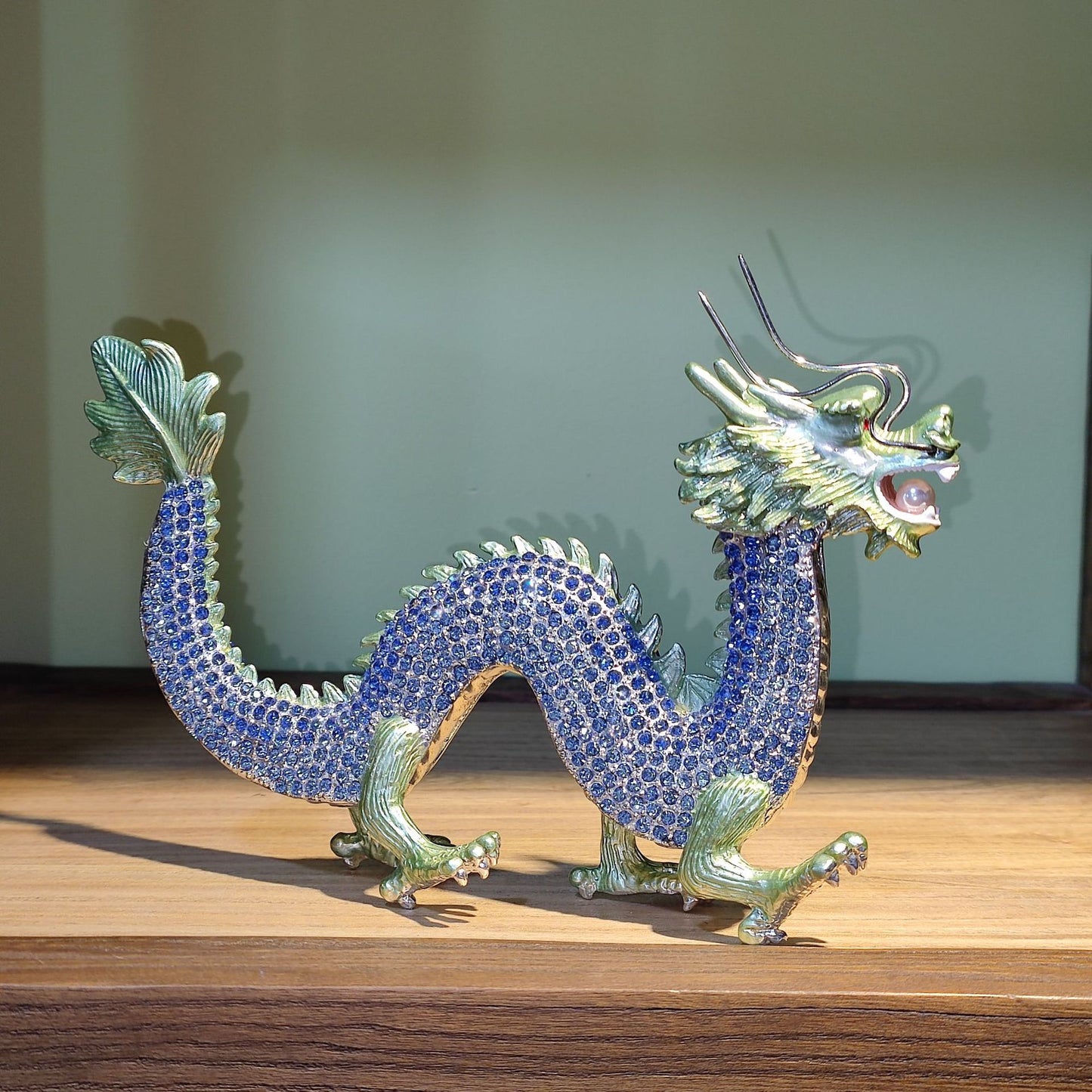 Hand Enameled Ornament- Walking Dragon(22*12.5 cm/8.7*4.9 inch)